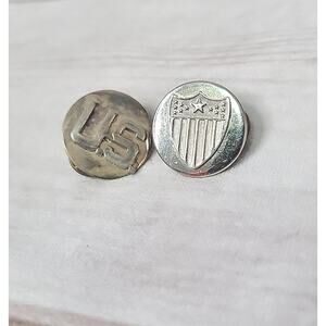US Army - Adjutant General Corps Collar Branch Insignia Pins Lot Of 2